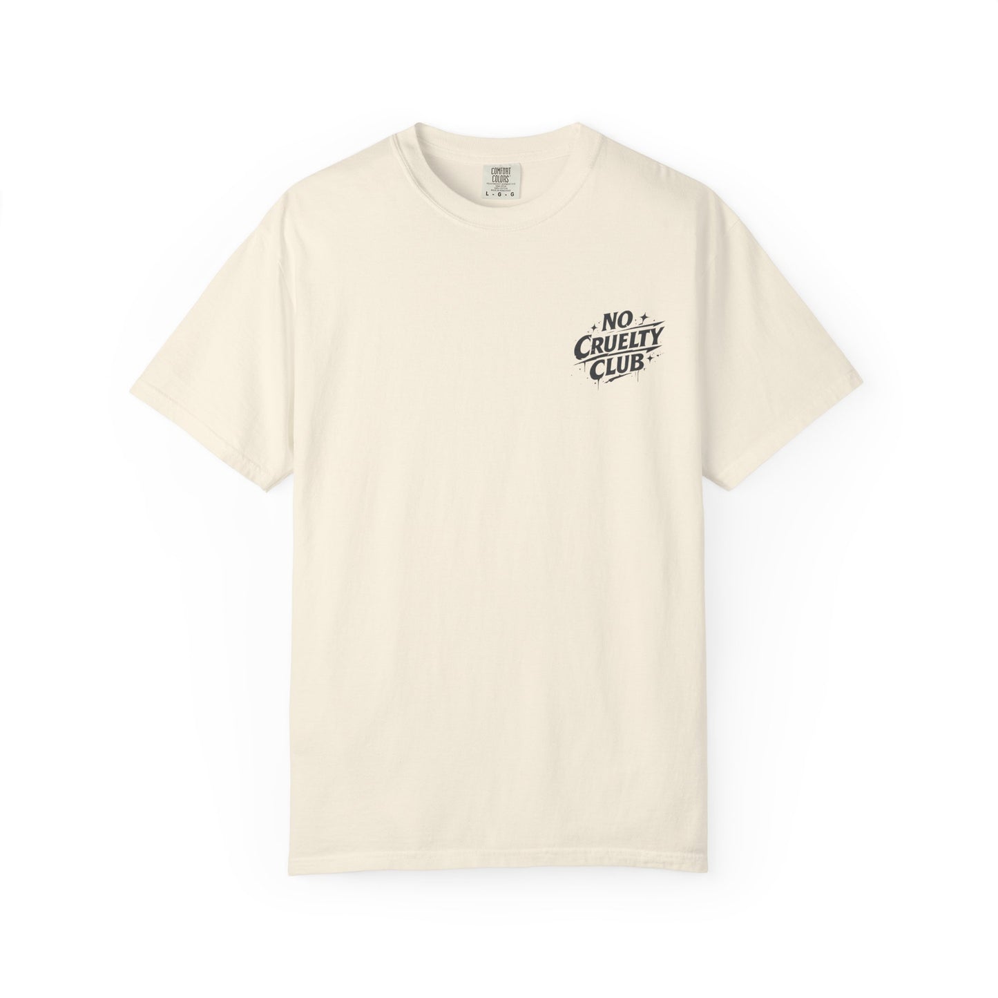 No Cruelty Club Vegan T‑Shirt — Eco Street Art Graphic Tee