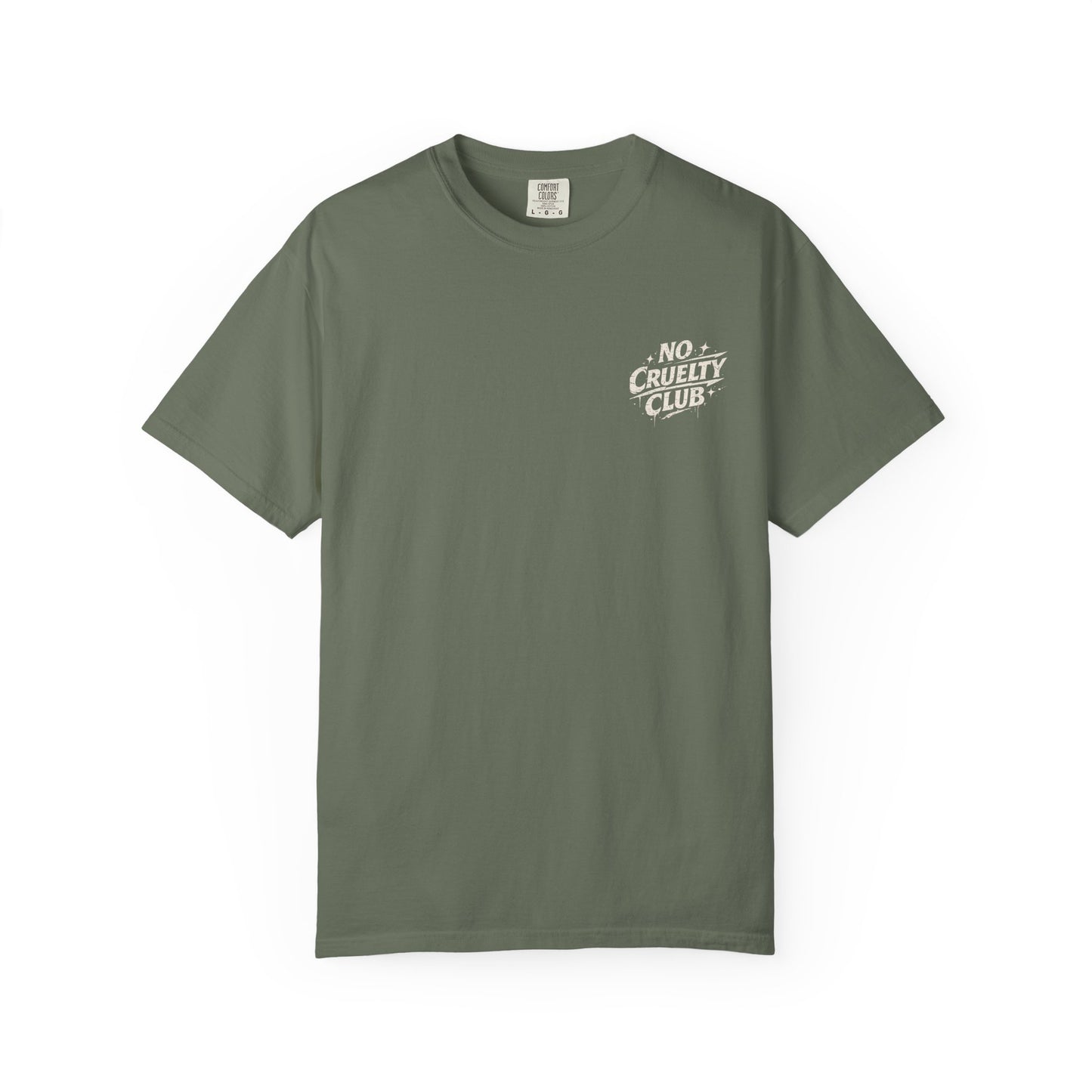 No Cruelty Club Vegan T‑Shirt — Eco Street Art Graphic Tee