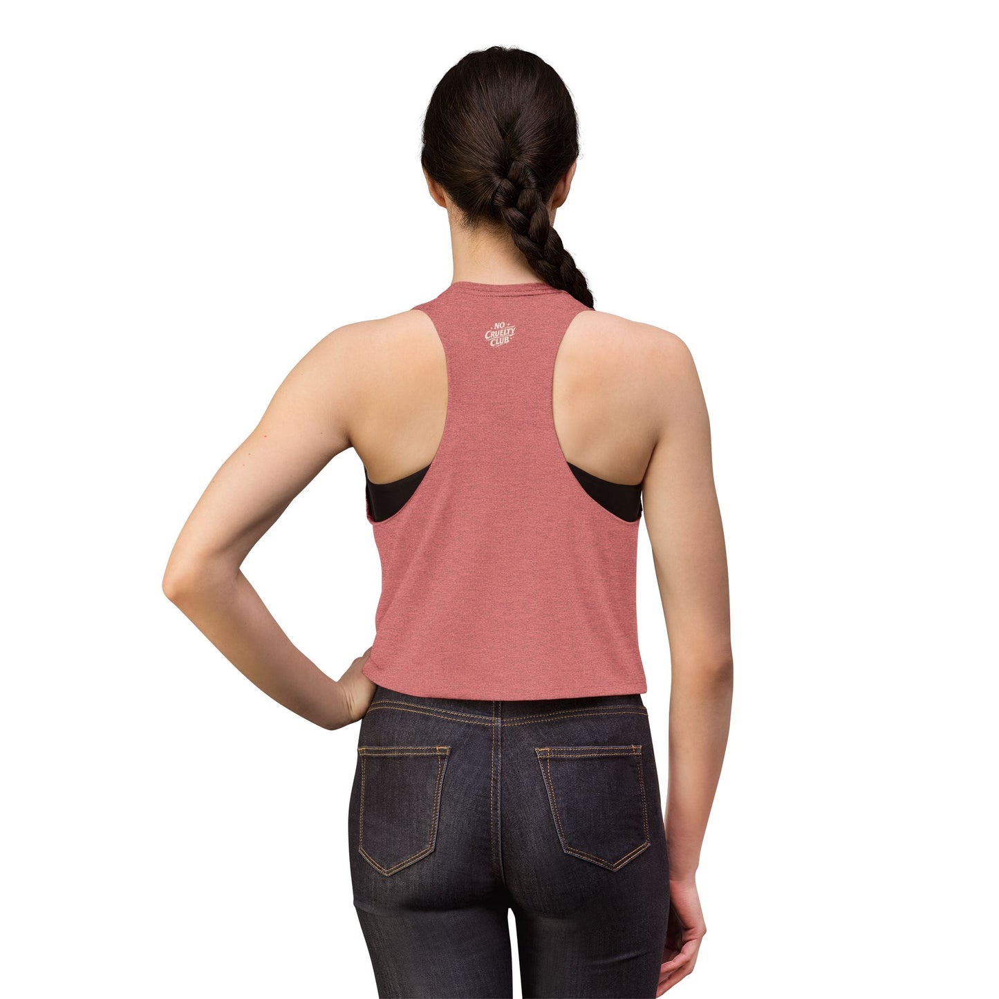 Hot Vegans Exist Crop Top — Funny Vegan Graphic Tank for Women