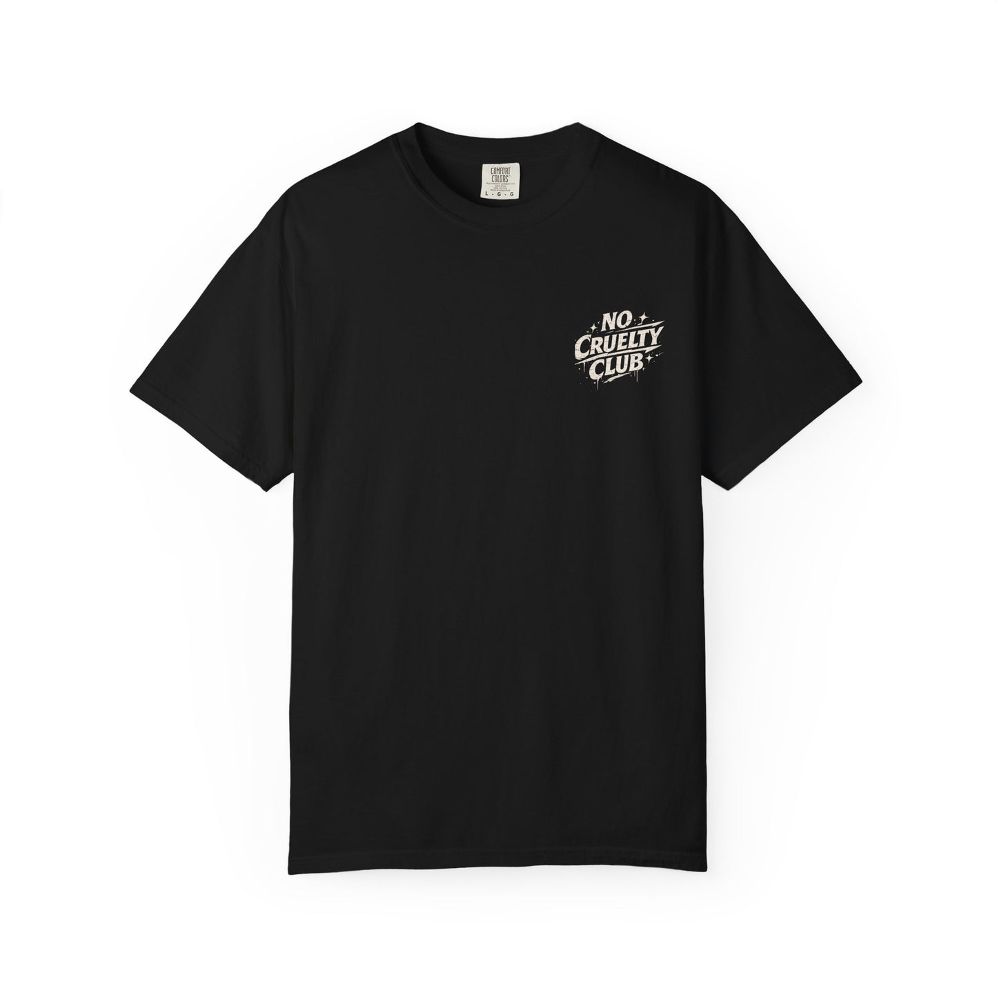 No Cruelty Club Vegan T‑Shirt — Eco Street Art Graphic Tee