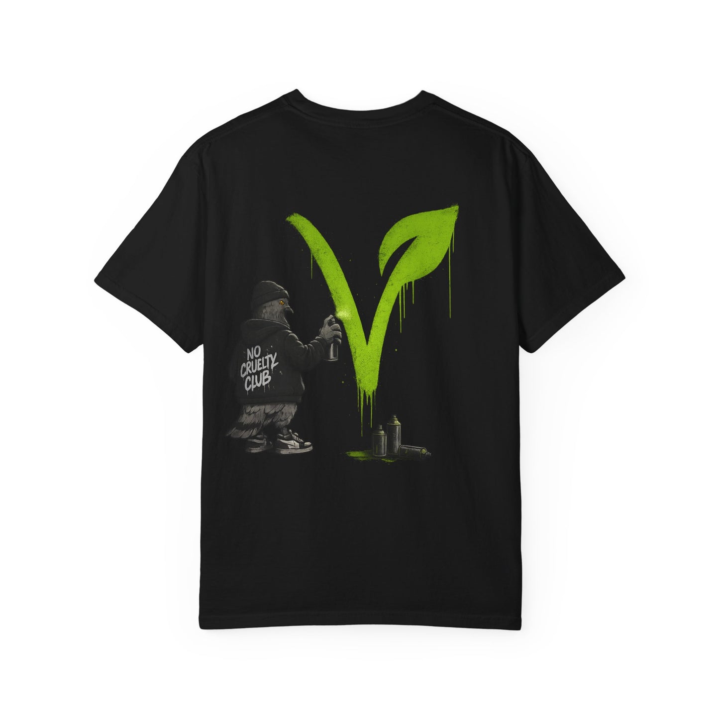 No Cruelty Club Vegan T‑Shirt — Eco Street Art Graphic Tee
