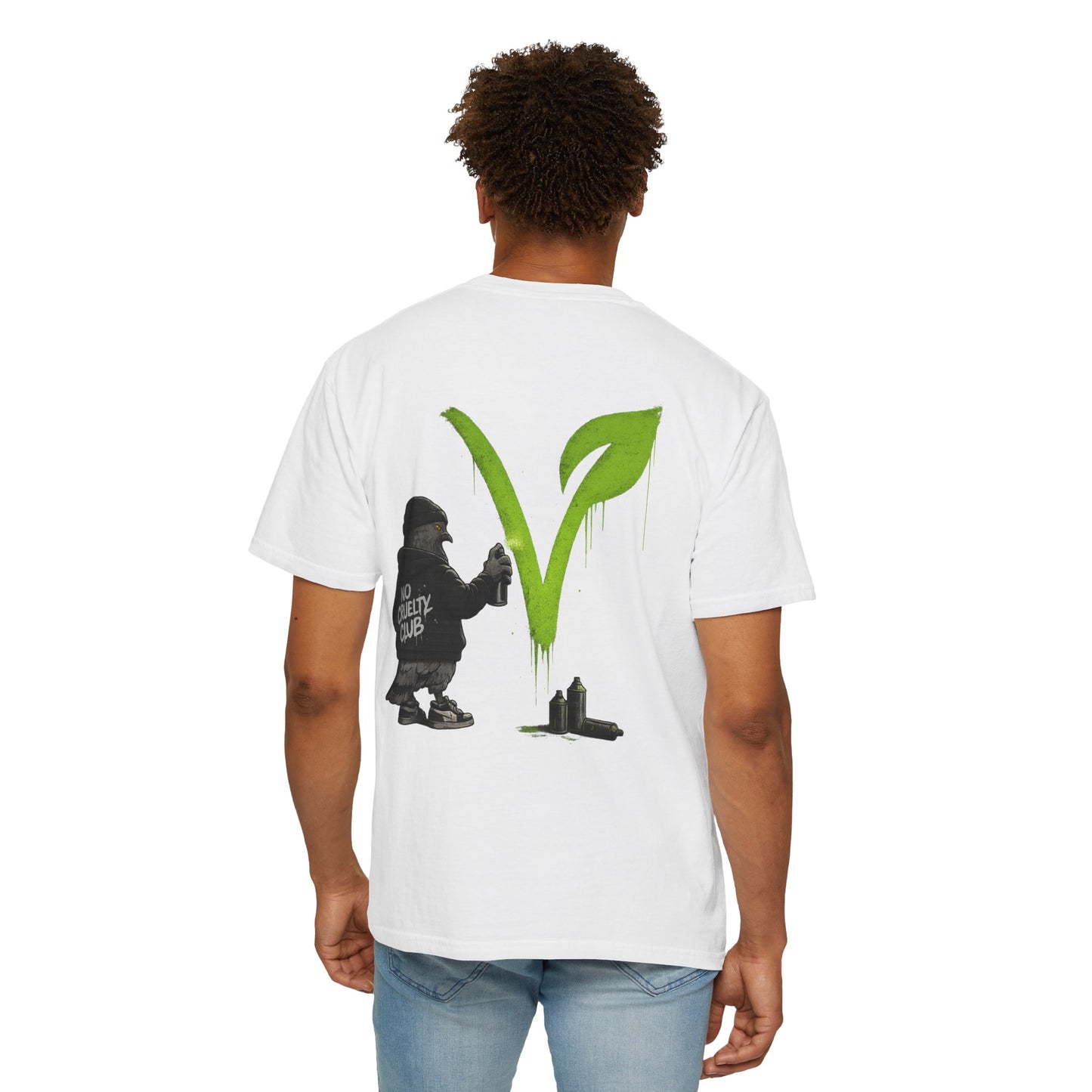 No Cruelty Club Vegan T‑Shirt — Eco Street Art Graphic Tee