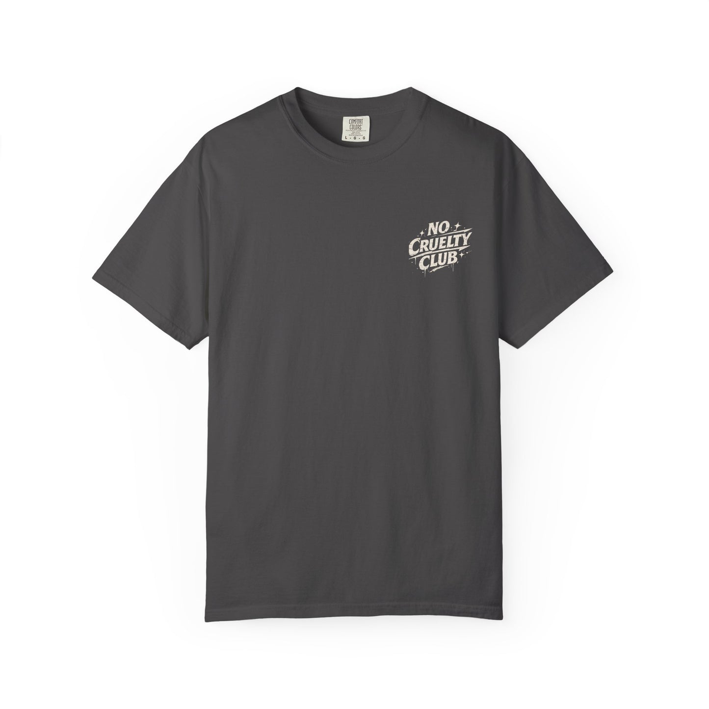 No Cruelty Club Vegan T‑Shirt — Eco Street Art Graphic Tee