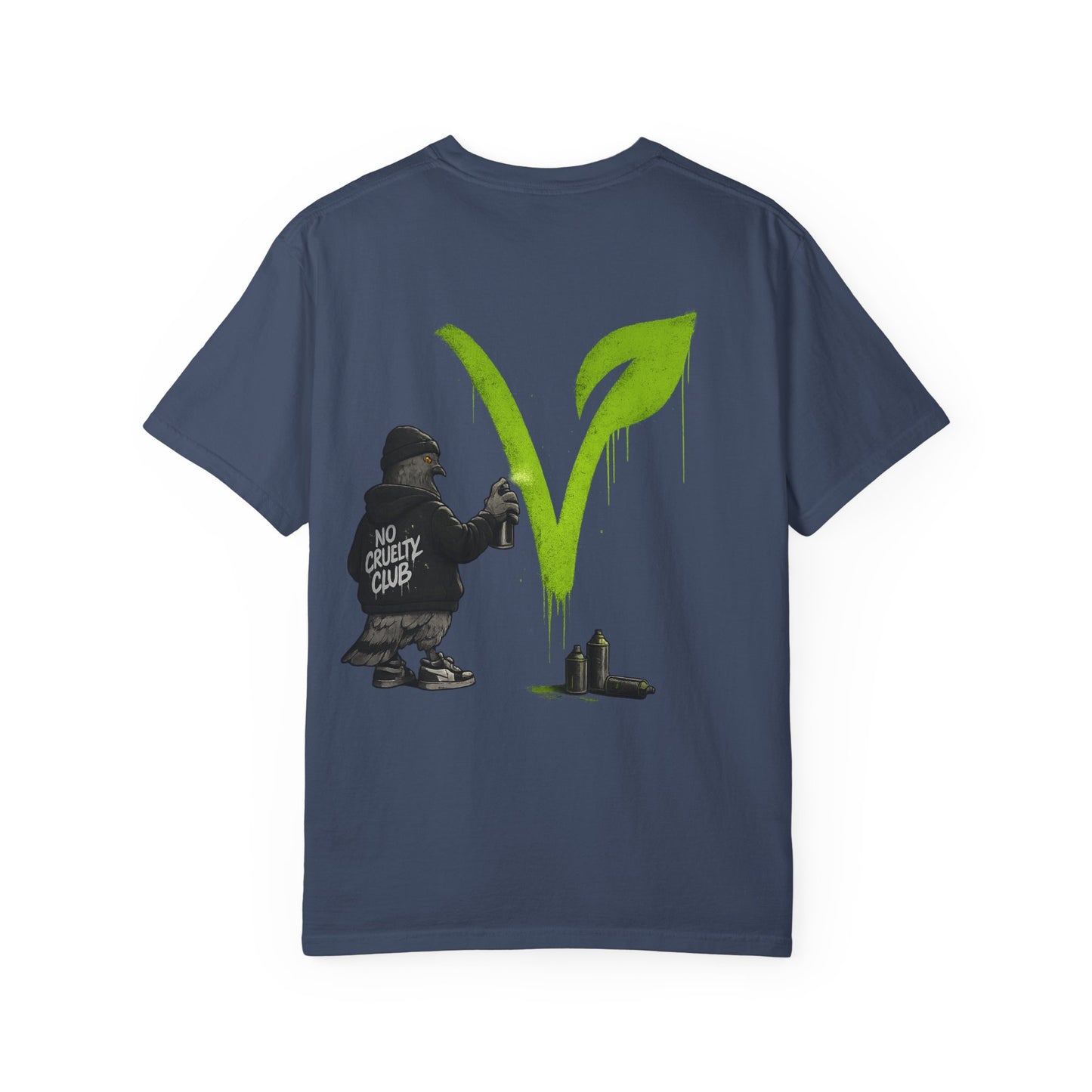No Cruelty Club Vegan T‑Shirt — Eco Street Art Graphic Tee