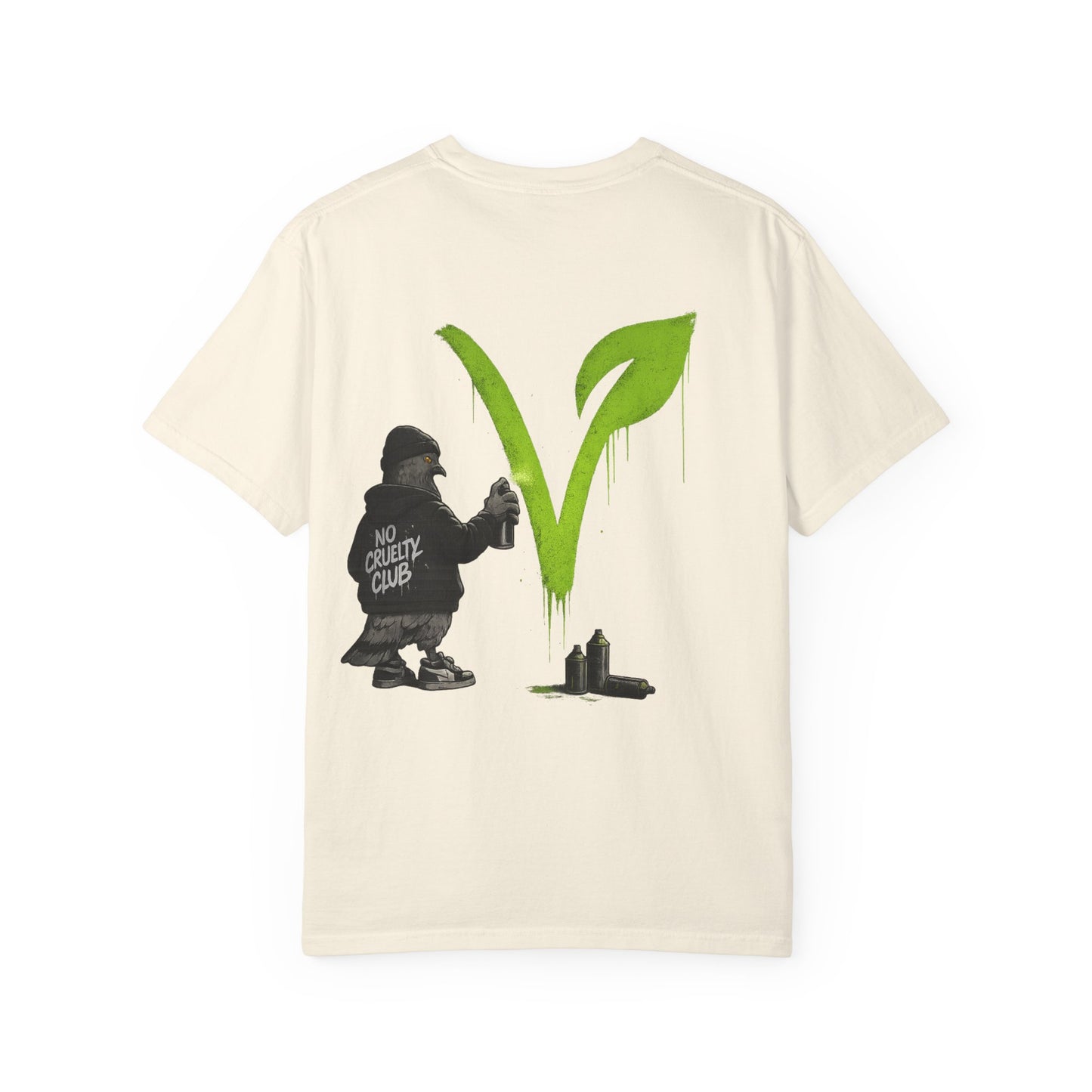 No Cruelty Club Vegan T‑Shirt — Eco Street Art Graphic Tee